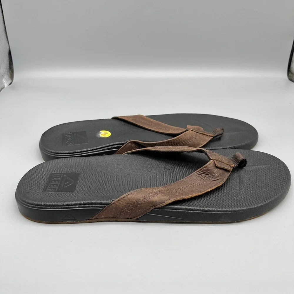 Reef Cushion Phantom LE Leather Sandals  13 Beach Summer Thong Flip Flops Surfer